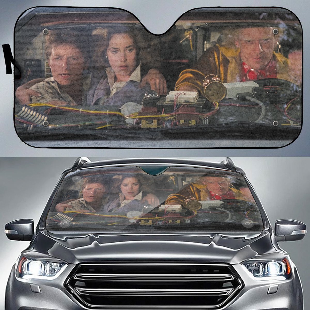  Back To The Future Windshield Sun Shade Back To The Future Characters Car Sun Shade