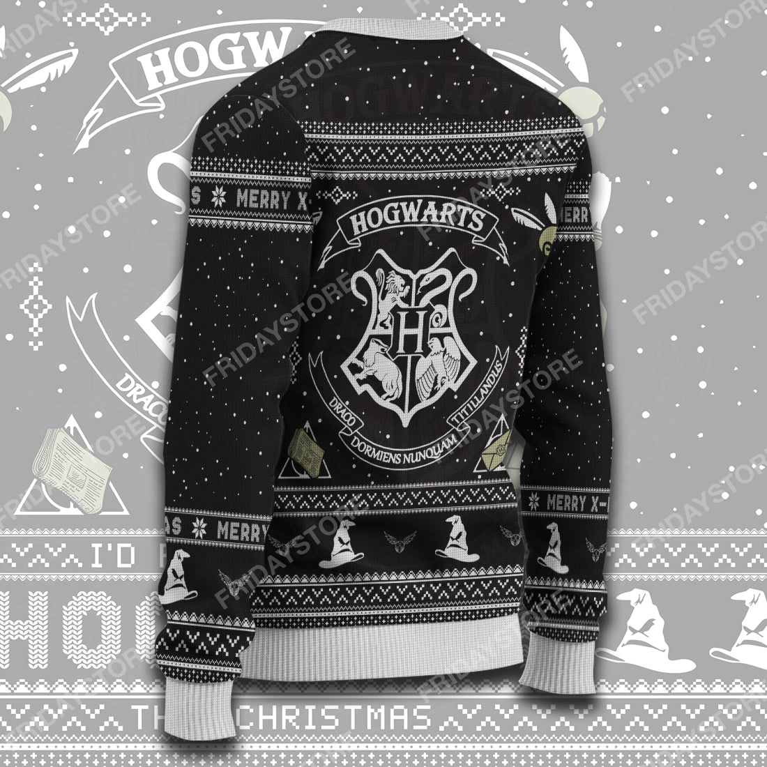 Unifinz HP Sweater I'd Rather To Stay At HW Christmas Ugly Sweater Amazing HP Ugly Sweater 2023