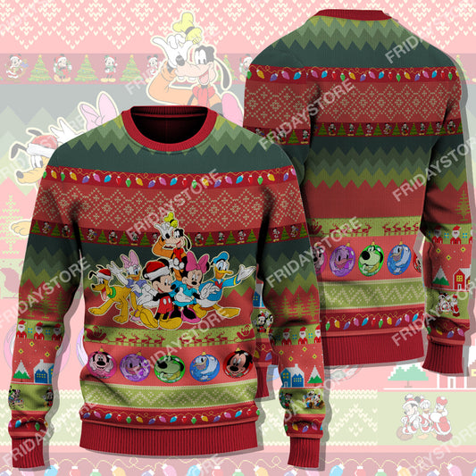 Unifinz DN Sweater House Of Mouse Christmas Ugly Sweater Amazing DN MK Mouse Ugly Sweater 2022
