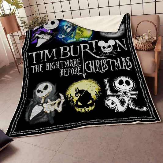  Nightmare Before Christmas Blanket Tim Burton's The Nightmare Before Christmas Blanket