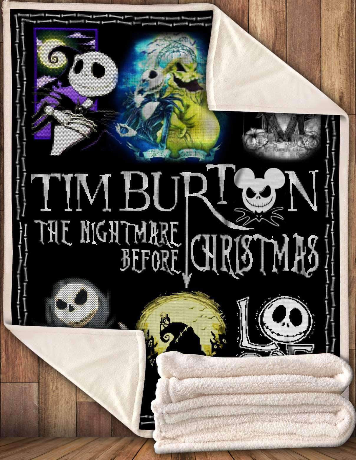  Nightmare Before Christmas Blanket Tim Burton's The Nightmare Before Christmas Blanket