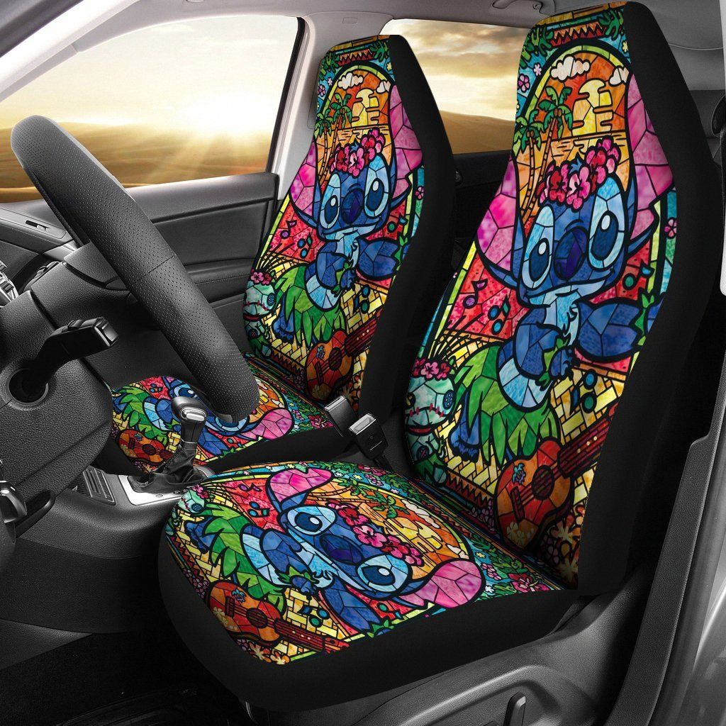 Stitch Car Seat Covers Stitch Stained Glass Seat Covers