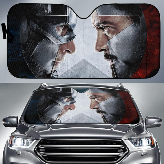 MV Windshield Sun Shade Captain America And Iron Man Car Sun Shade MV Car Sun Shade