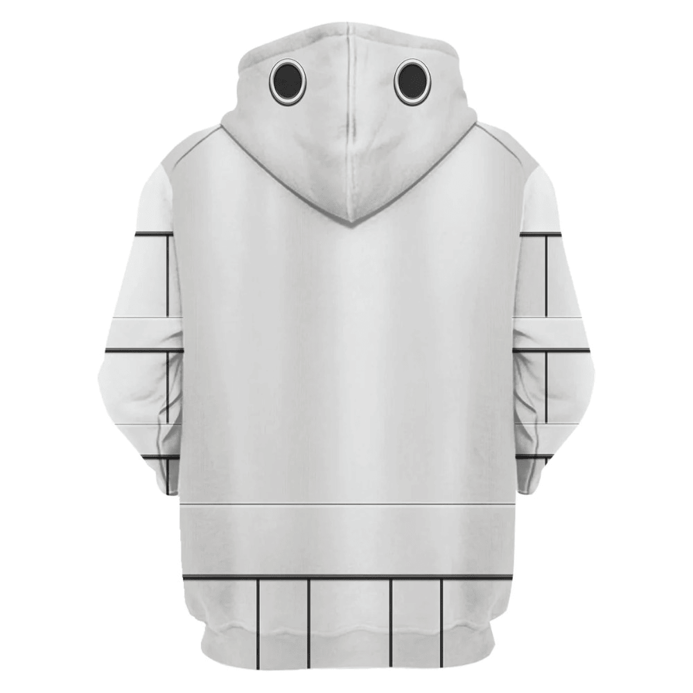 Doctor Who Hoodie Doctor Who 10th Planet Cyberman Costume T-shirt White Unisex