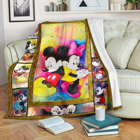 DN Blanket MM Blanket Minnie And MM Couple Multicolor Blanket