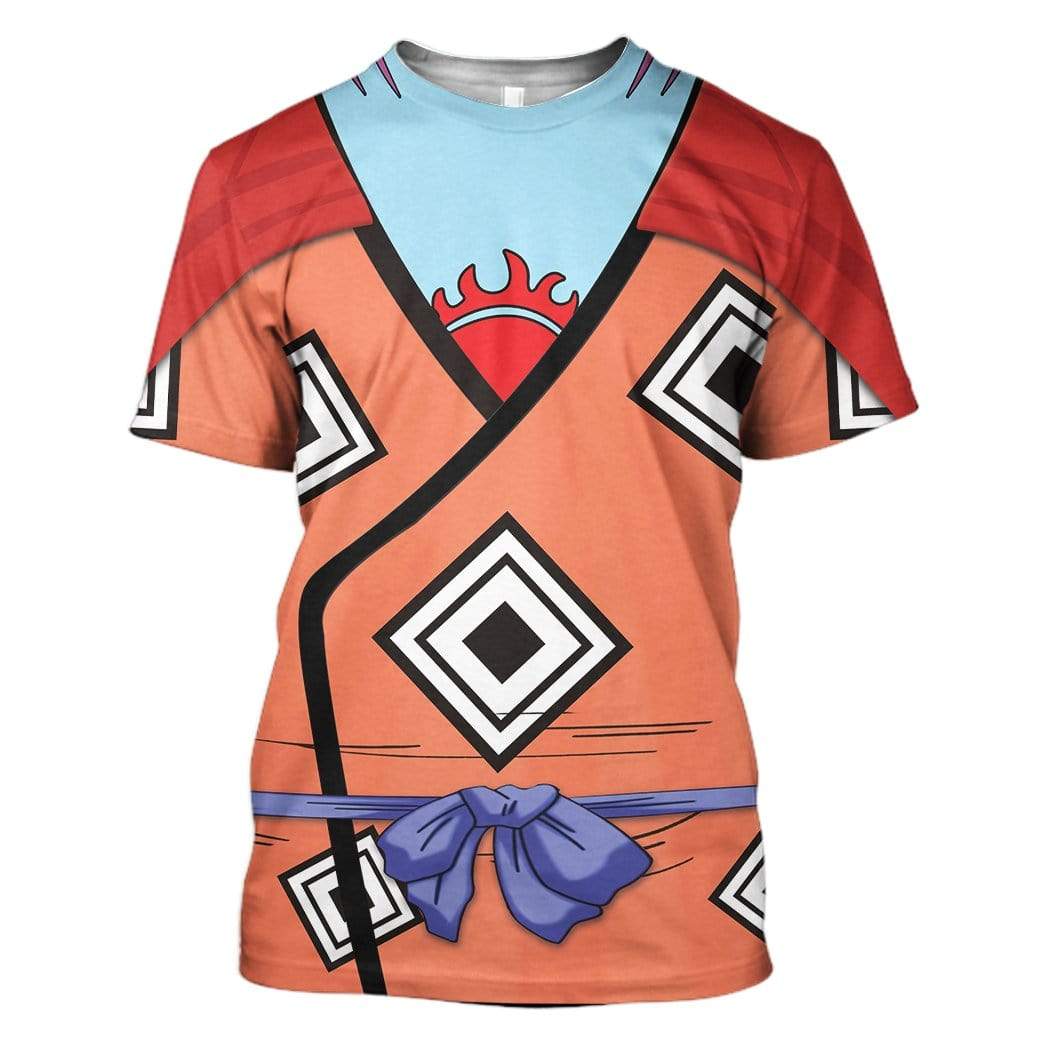  One Piece T-shirt One Piece Jinbe Costume Red T-shirt One Piece Hoodie Anime T-shirt Adult Full Print