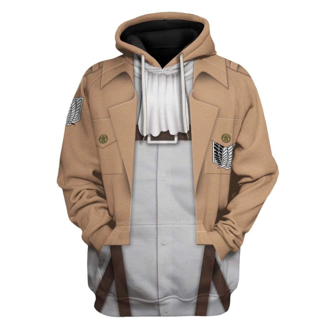  Attack On Titan T-shirt Attack On Titan Uniform Costume Hoodie Anime Shirt Adult Full Print Unisex