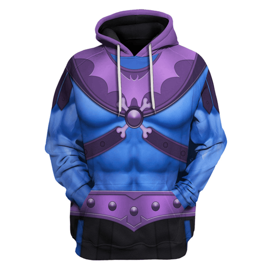 He-Man And The Masters Of The Universe Hoodie Master Of The Universe Skeletor Figure Custome T-shirt Blue Purple Unisex