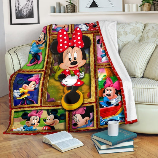 DN Blanket Minnie Blanket Cute Minnie With MM 3d Blanket