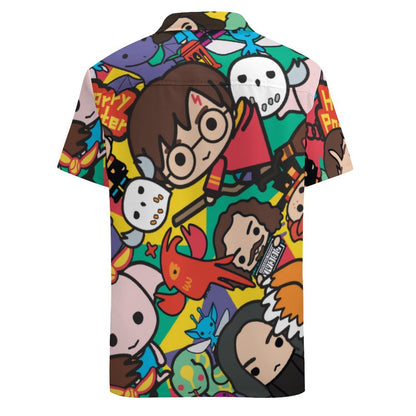 HP Hawaii Shirt Character Harry Death Eaters Magic Toss Aloha Shirt Colorful Unisex