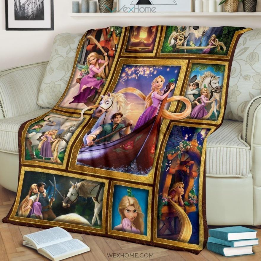 DN Blanket Tangled Rapunzel And Flynn Blanket