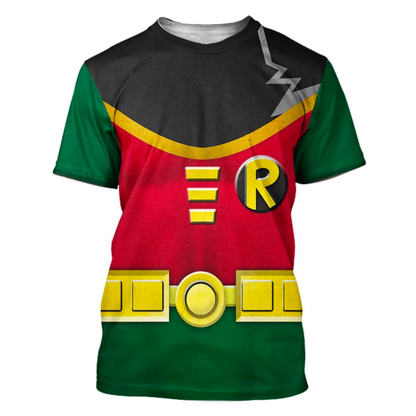 Teen Titan Hoodie Teen Titan Robin Cosplay Costume T-shirt Sweatshirt Colorful Unisex Adults New Release