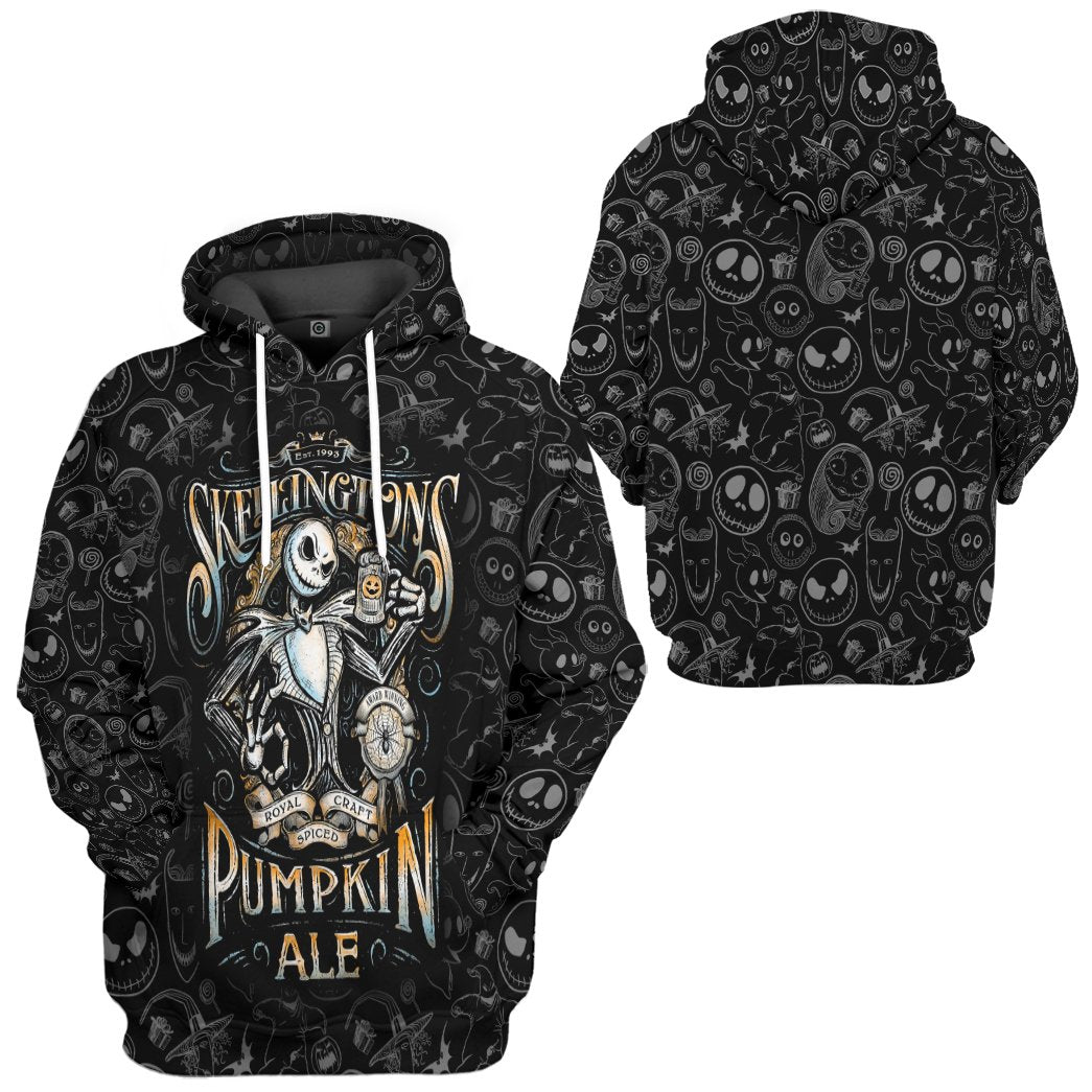 Nightmare Before Christmas Shirt Jack Skellington Pumpkin Ale Black Hoodie Nightmare Before Christmas Hoodie