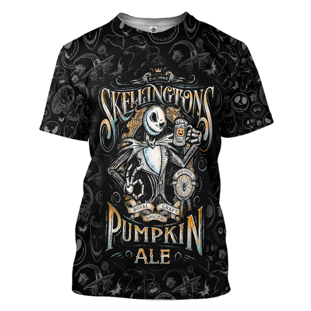 Nightmare Before Christmas Shirt Jack Skellington Pumpkin Ale Black Hoodie Nightmare Before Christmas Hoodie