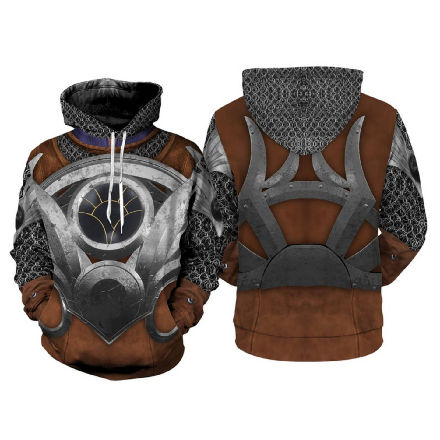 Baldur's Gate Hoodie Shadowheart Astarion Karlach Costume T-shirt Brown Unisex