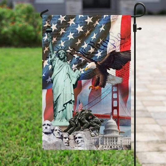 Unifinz 4th Of July Flags We The People Statue Of Liberty Garden Flags 4th Of July Garden Flag Independence Day Gift 2022