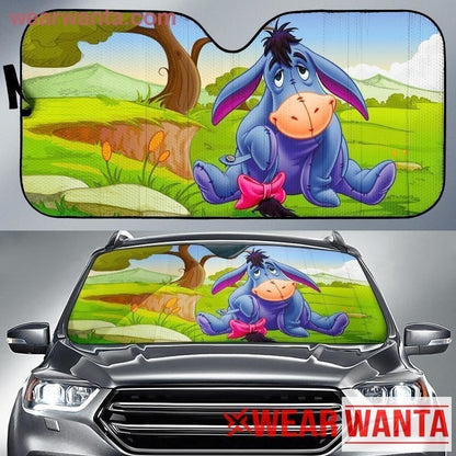  DN Winnie-the-Pooh Car Sun Shade Eeyore In The Forest Auto Sunshade