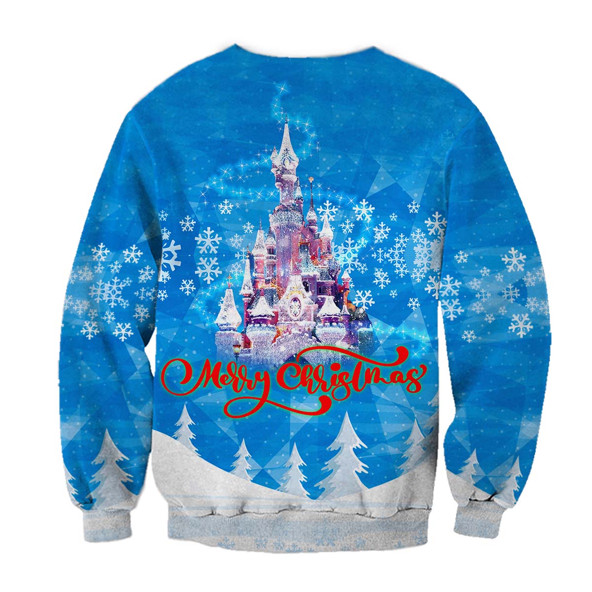 DN Christmas Sweater Winnie The Pooh Sweater Eeyore Hohoho Merry Christmas Blue Ugly Sweater