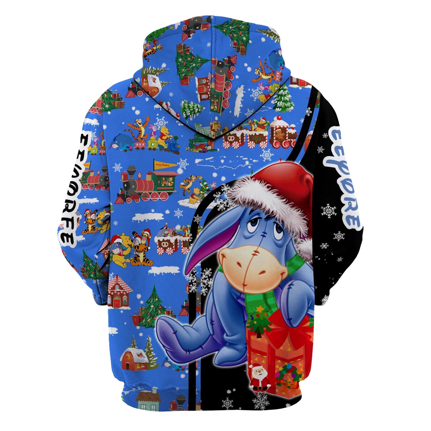 DN Christmas Hoodie Christmas Eeyore Christmas Eve Pattern Hoodie