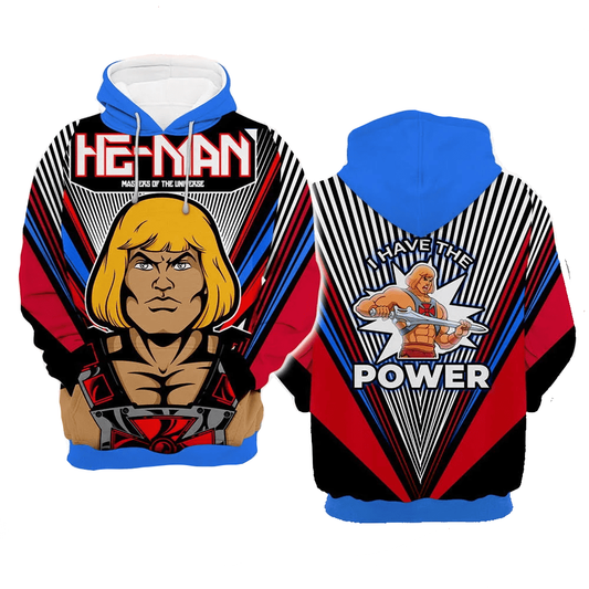 He-Man And The Masters Of The Universe Hoodie He-Man I Have The Power Hoodie Colorful Unisex