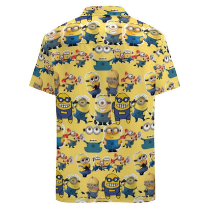 Unifinz Minions Hawaiian Shirt Minions Characters Pattern Yellow Hawaii Shirt Minions Aloha Shirt 2023