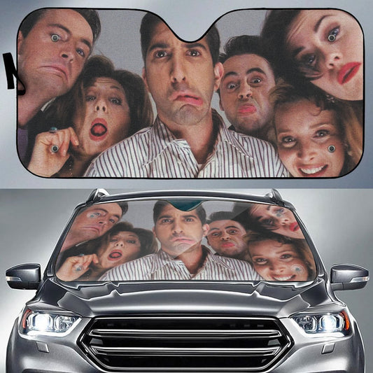  F.R.I.E.N.D.S Car Sun Shade F.R.I.E.N.D.S Wacky Face Auto Sun Shade