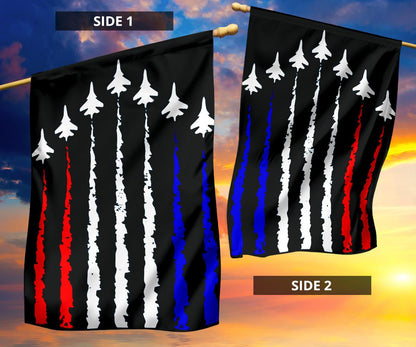 Unifinz 4th Of July Flags US Air Force Show Red White Blue Flags 4th Of July House Flag Independece Day's Gift Flag 2022