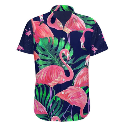 Unifinz Flamingo Aloha Shirt Vintage Flamingo Hawaiian Shirt Flamingo Hawaii Shirt 2023