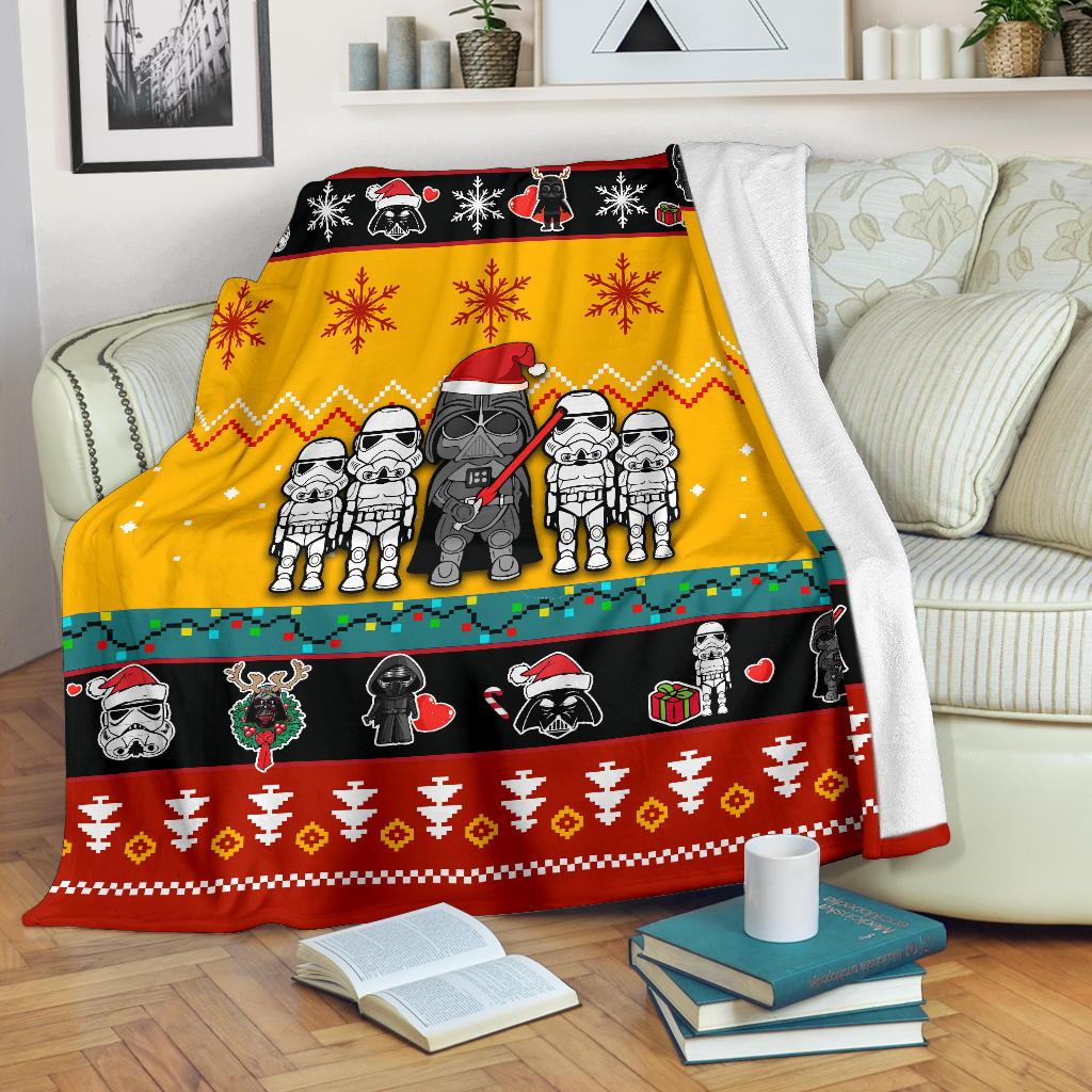 SW Blanket Darth Vader Stormtrooper Army Red Yellow Black Blanket