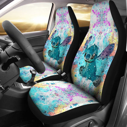 Stitch Car Seat Covers Lilo And Stitch Watercolor Seat Covers