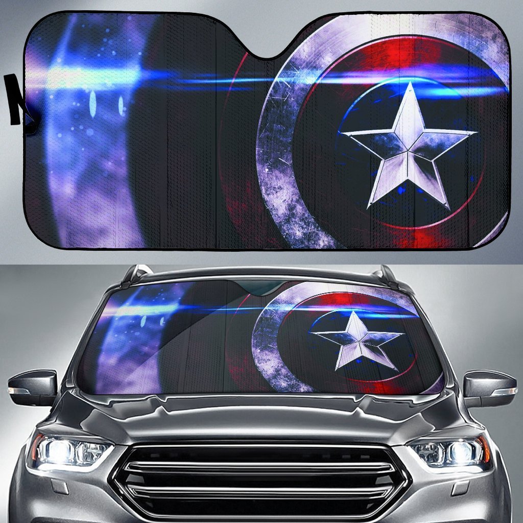 MV Windshield Sun Shade Captain America Shield Car Sun Shade MV Car Sun Shade