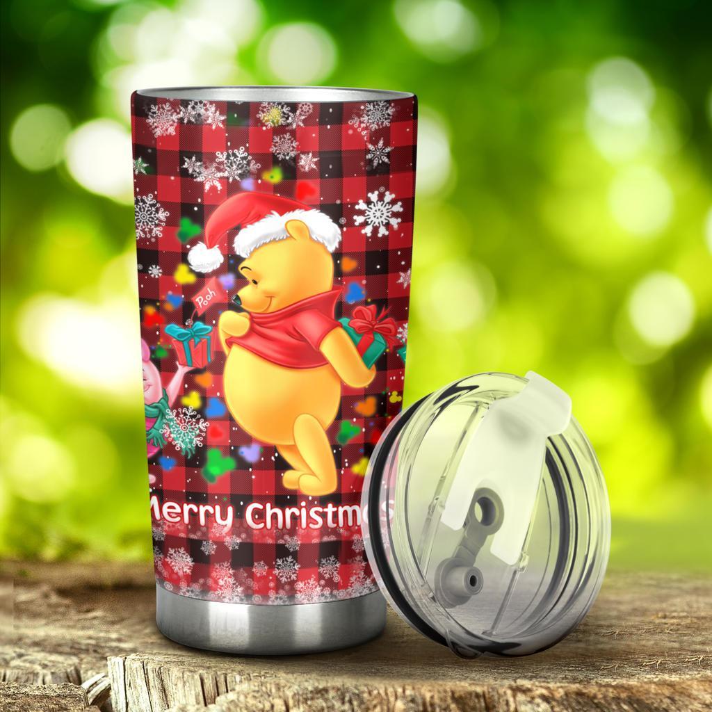 DN Christmas Tumbler Winnie The Pooh And Friends Merry Christmas Tumbler Cup
