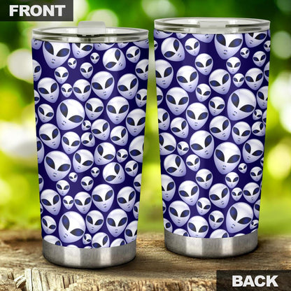 Unifinz Alien Tumbler Cup 20 oz Blue Alien Extraterrestrial Tumbler 20 oz Travel Mug 2022