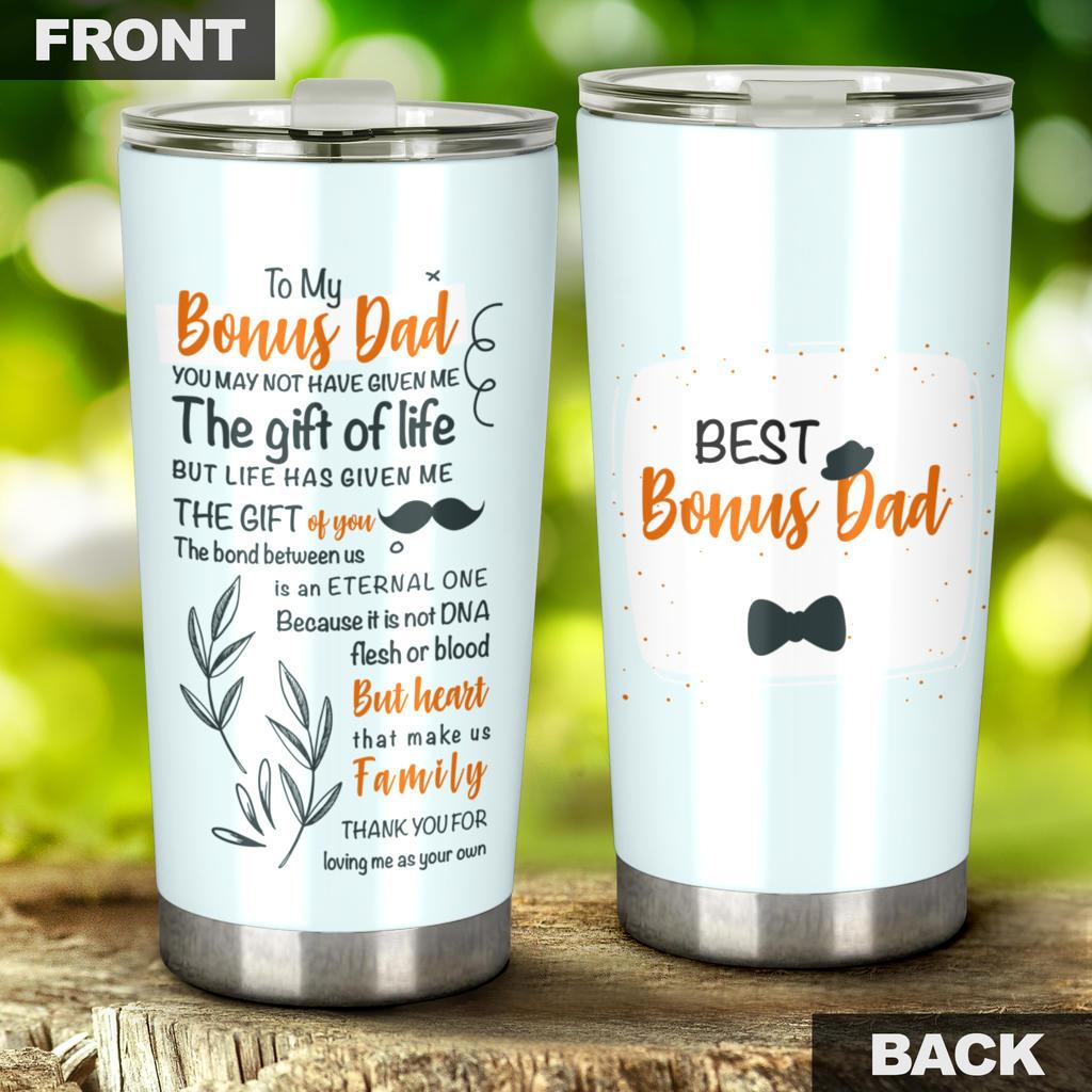 Unifinz Father's Day Tumbler Cup 20 oz Best Bonus Dad Tumbler 20 oz Father Travel Mug 2022