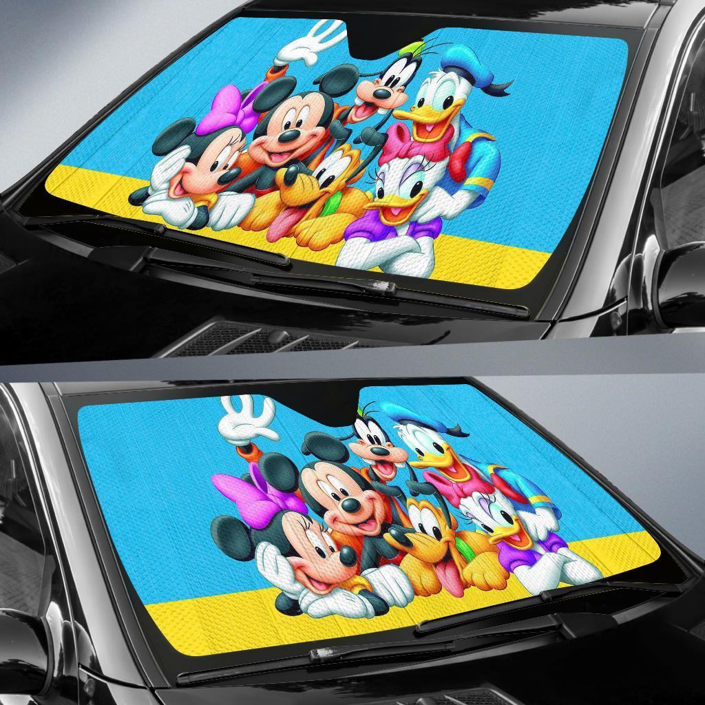 DN Car Sun Shade Mickey Mouse And Friends Windshield Sun Shade