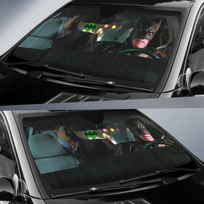  DC Batman Car Sun Shade Batman Urber Funny Windshield Sun Shade