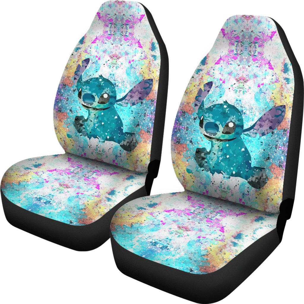 Stitch Car Seat Covers Lilo And Stitch Watercolor Seat Covers