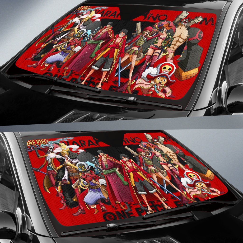  One Piece Windshield Sun Shade One Piece Chacracters Red Car Sun Shade