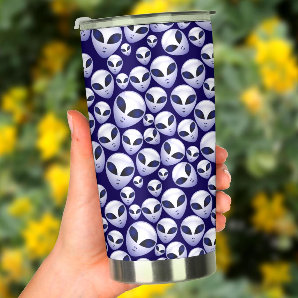 Unifinz Alien Tumbler Cup 20 oz Blue Alien Extraterrestrial Tumbler 20 oz Travel Mug 2022