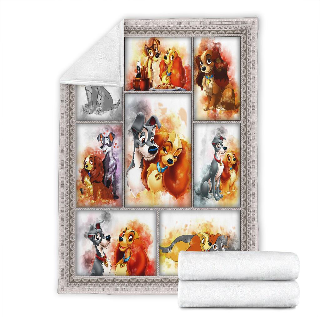 DN Blanket Dog Lady And The Tramp Blanket