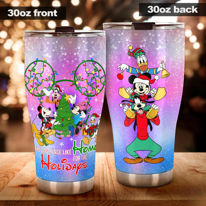 DN Christmas Tumbler There Is No Place Like Home For The Holidays Tumbler Cup