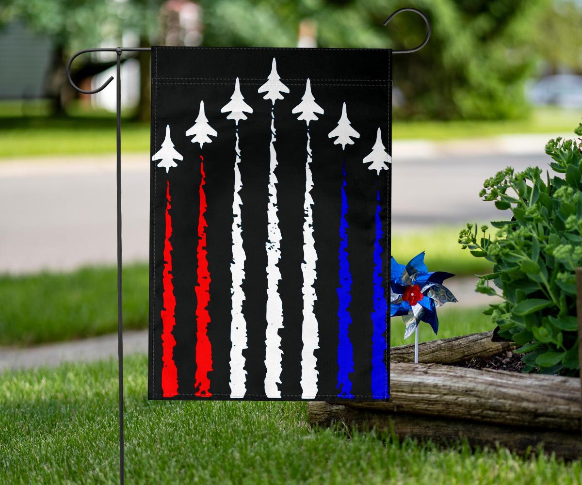 Unifinz 4th Of July Flags US Air Force Show Red White Blue Flags 4th Of July House Flag Independece Day's Gift Flag 2022