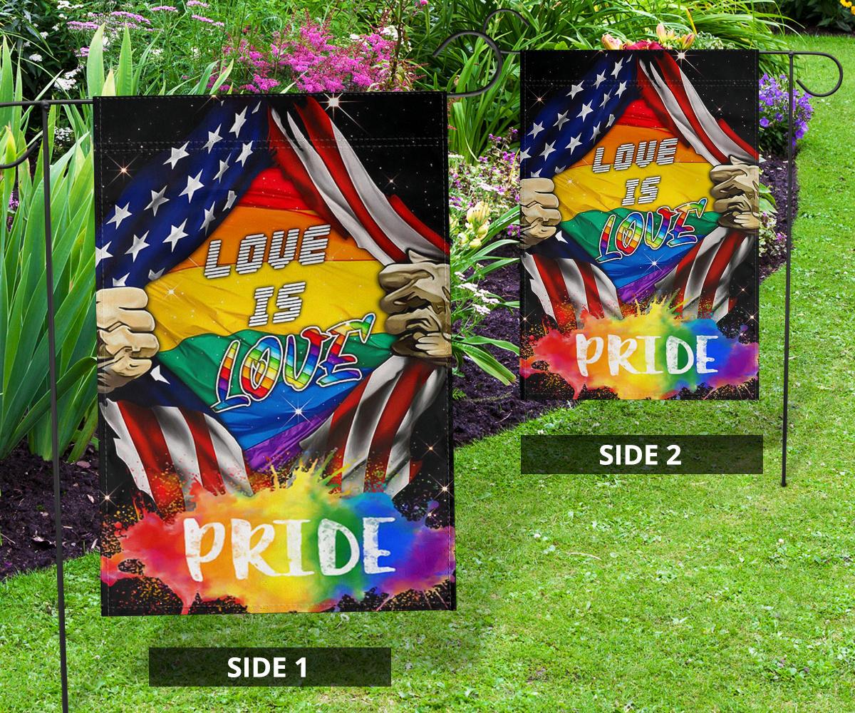 Unifinz LGBT Flag Love Is Love Inside American Flag Garden Flag LGBT House Flag Pride Month House Flag 2022