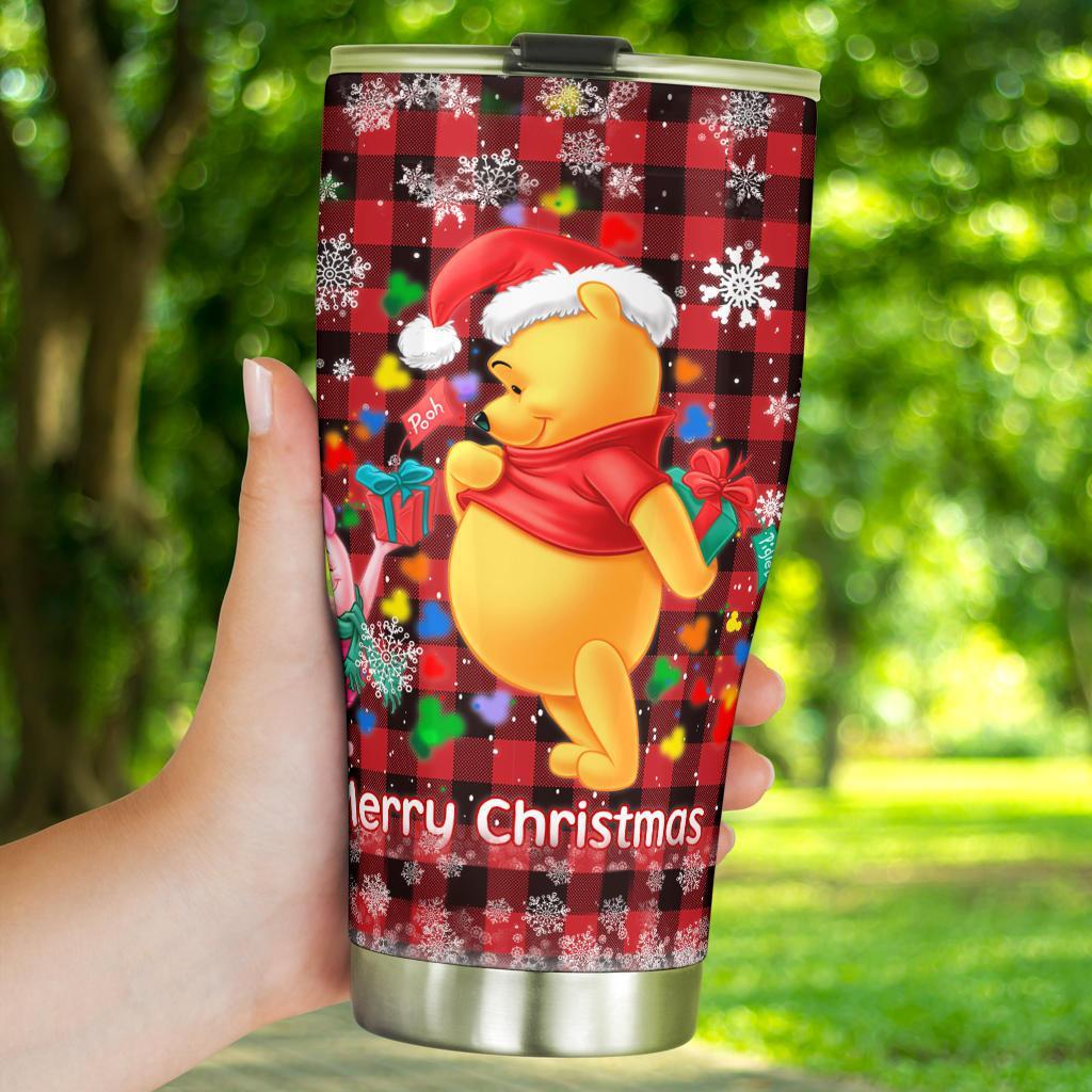 DN Christmas Tumbler Winnie The Pooh And Friends Merry Christmas Tumbler Cup