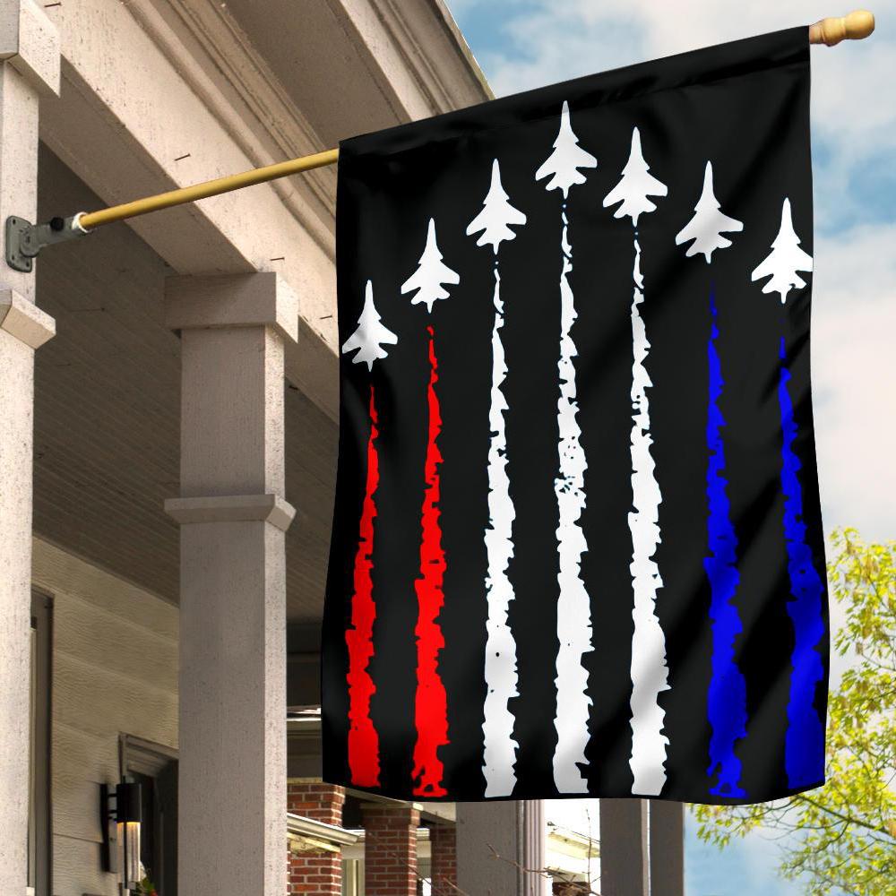 Unifinz 4th Of July Flags US Air Force Show Red White Blue Flags 4th Of July House Flag Independece Day's Gift Flag 2022