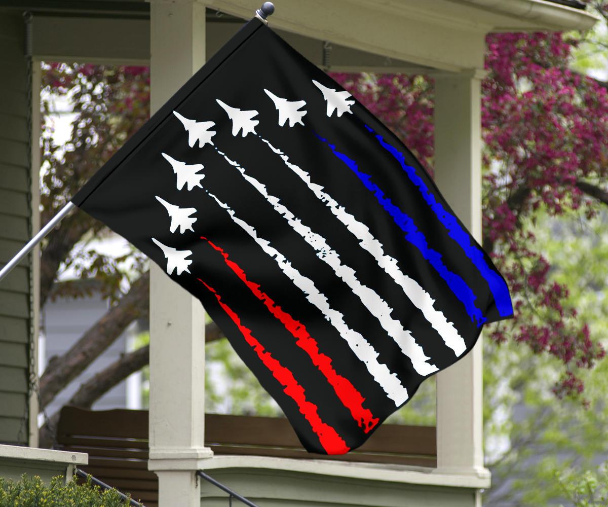 Unifinz 4th Of July Flags US Air Force Show Red White Blue Flags 4th Of July House Flag Independece Day's Gift Flag 2022