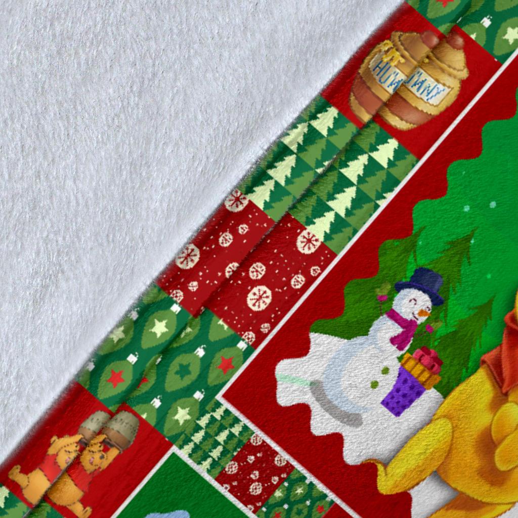 DN Christmas Blanket Winnie The Pooh Merry Christmas Blanket Winnie The Pooh Blanket