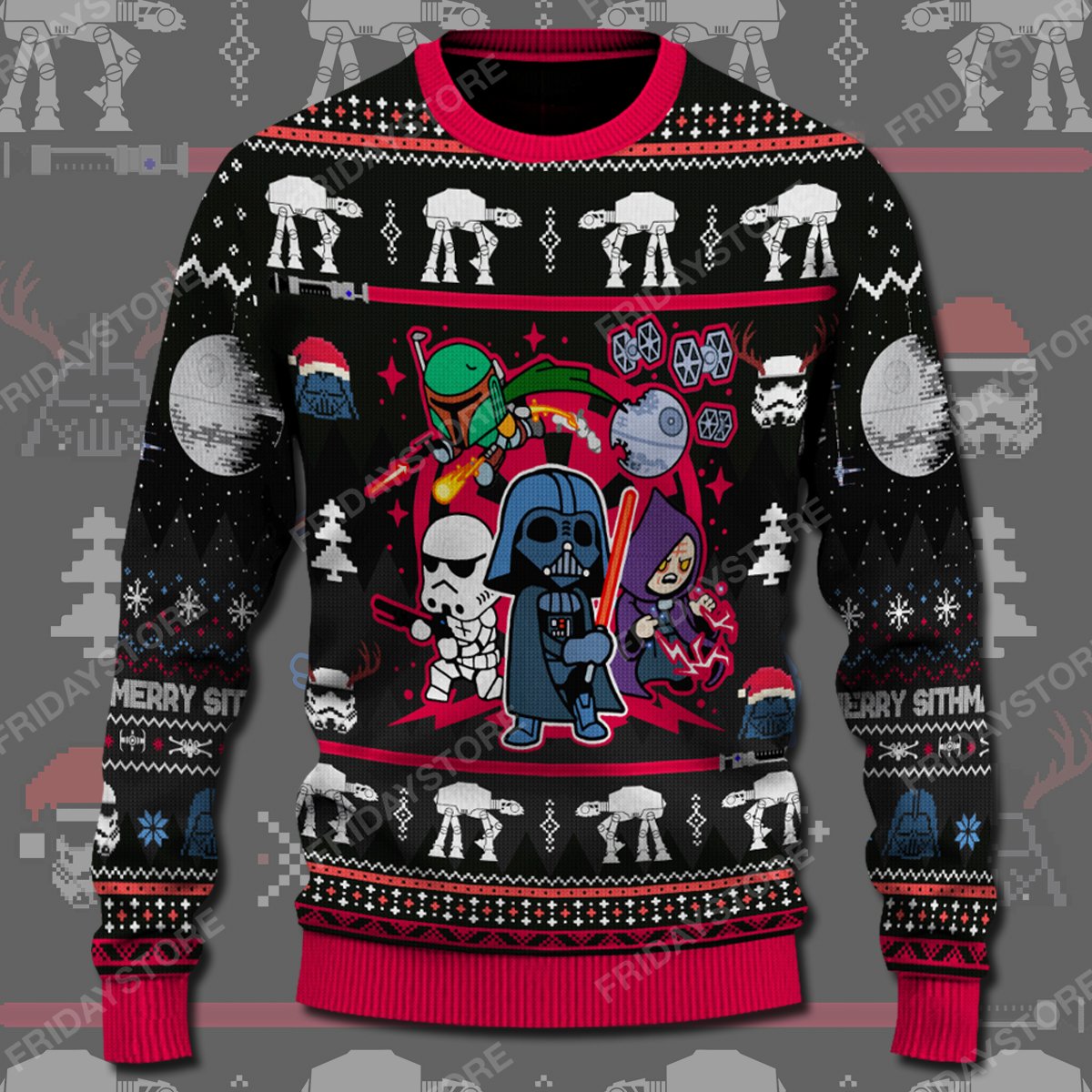 SW Merry Sithmas Christmas Pattern Sweater