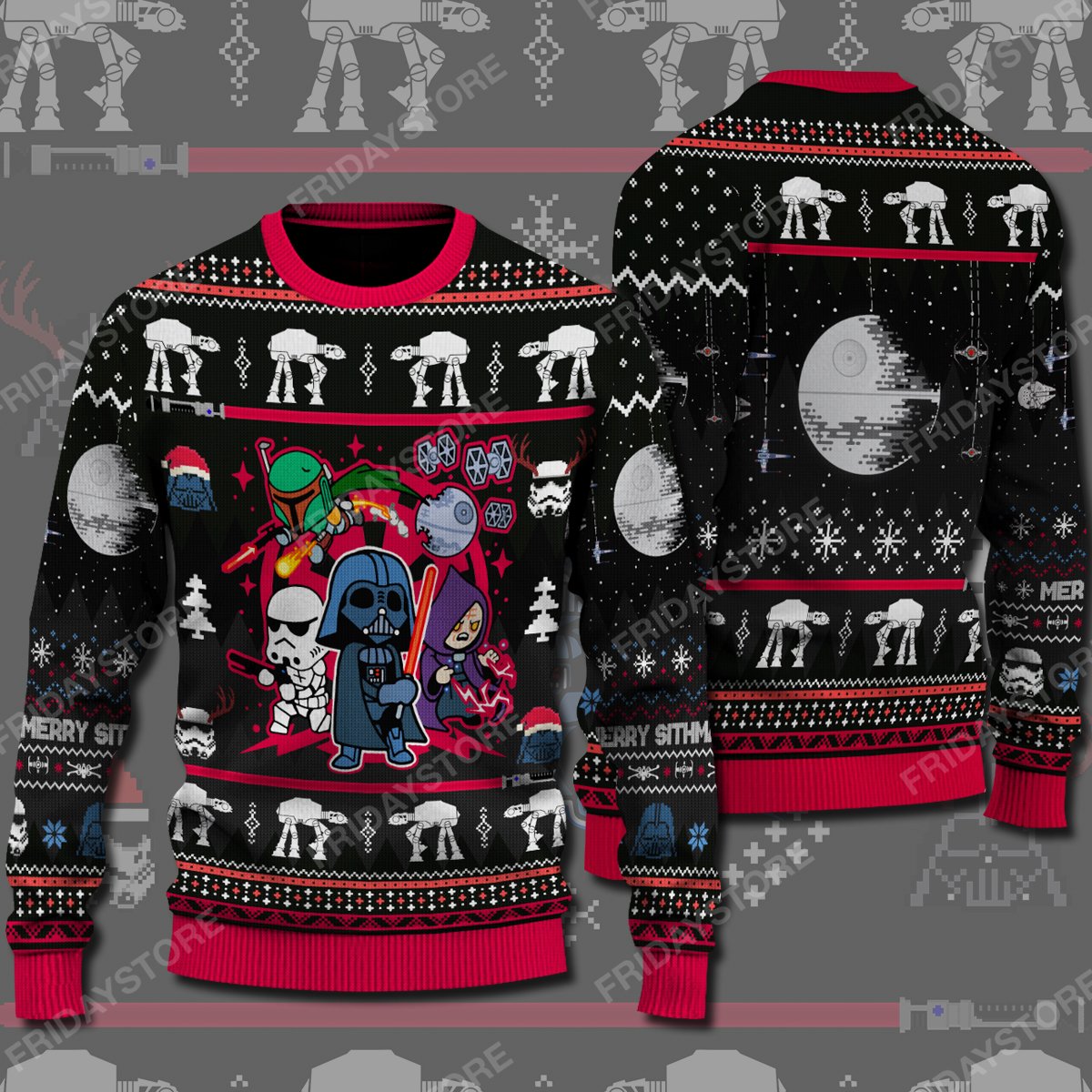 SW Merry Sithmas Christmas Pattern Sweater