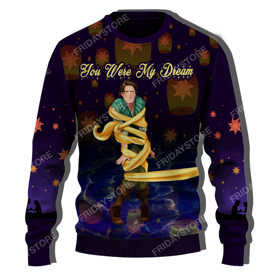 Unifinz DN Sweater Tangled Flynn Rider You Were My Dream Couple Ugly Sweater DN Flynn Ugly Sweater 2024